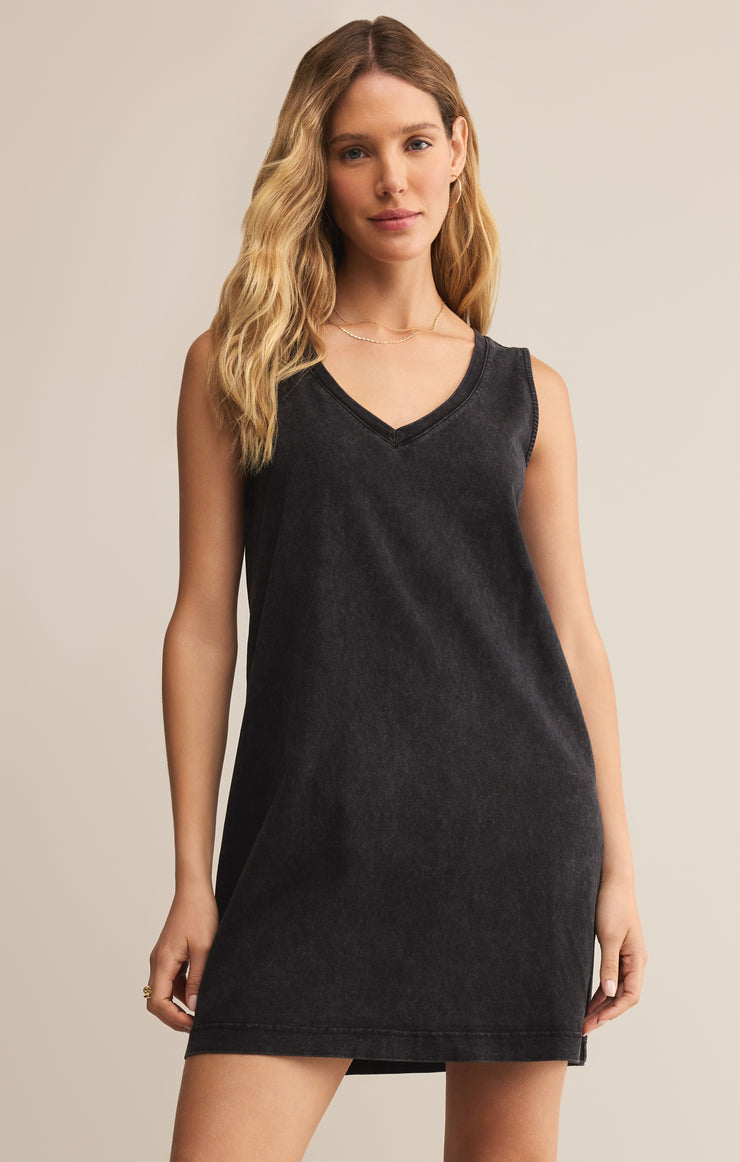 Dresses Sloane V-Neck Mini Dress Washed Black