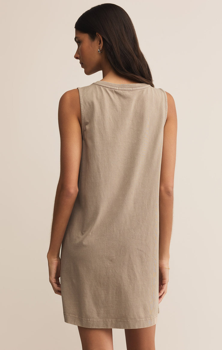 Dresses Sloane V-Neck Mini Dress Pebble Moon