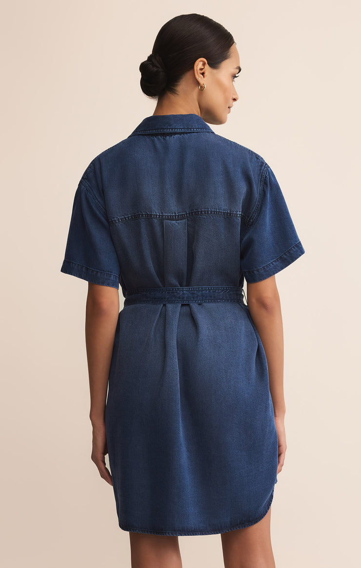 Dresses Dover Chambray Mini Dress Indigo