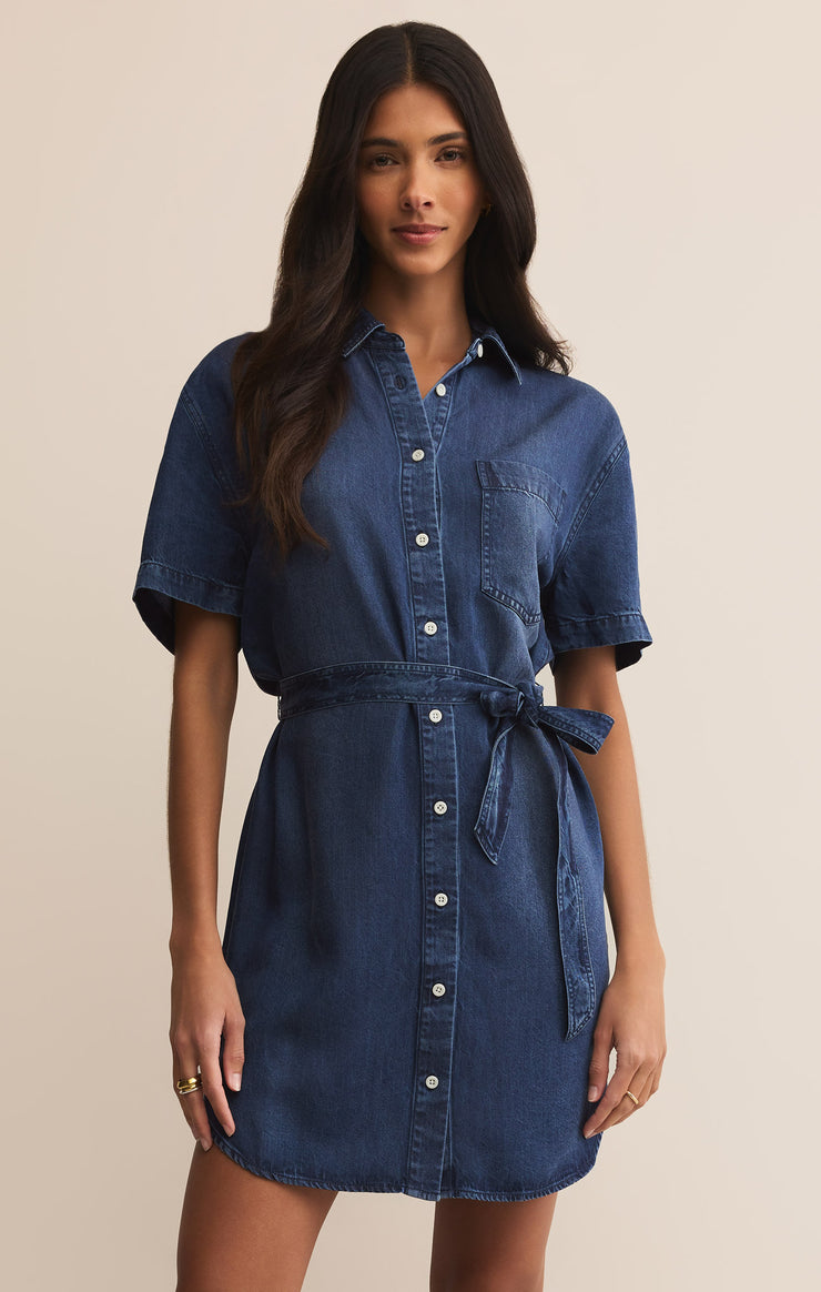 Dresses Dover Chambray Mini Dress Indigo
