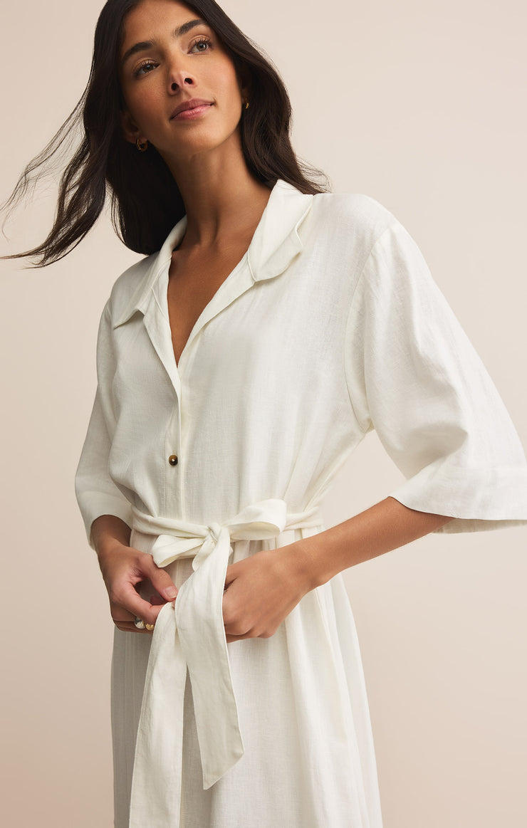 Dresses Brise Linen Midi Shirt Dress Brise Linen Midi Shirt Dress