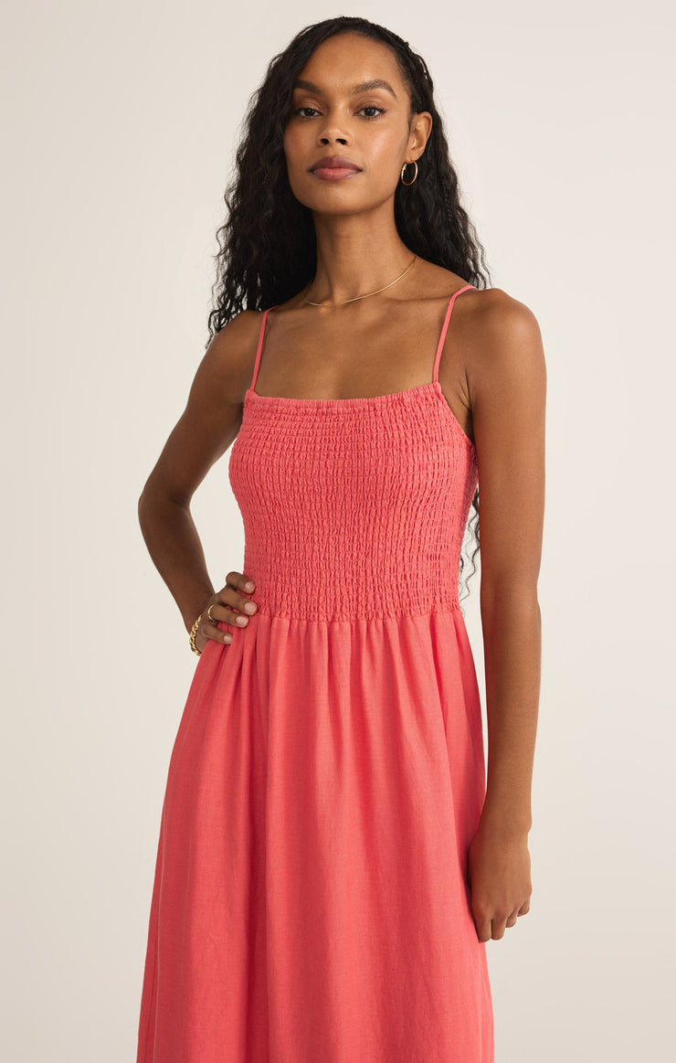 Dresses Bayside Linen Maxi Dress Persimmon