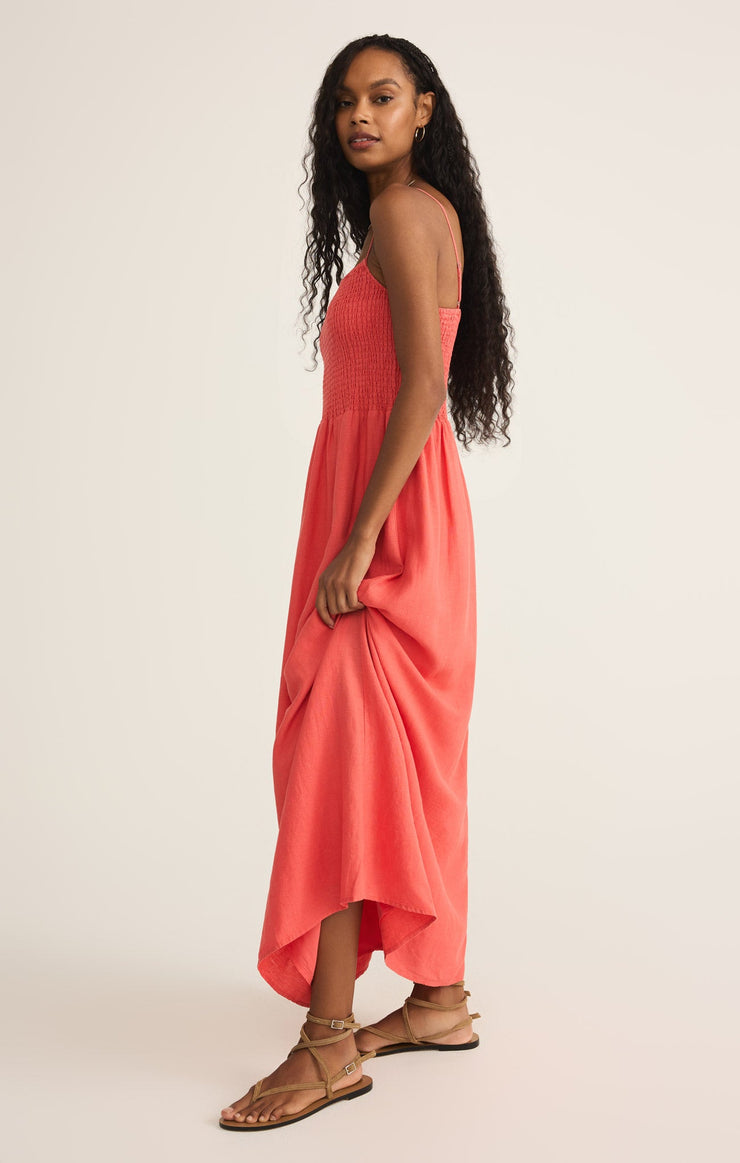 Dresses Bayside Linen Maxi Dress Persimmon