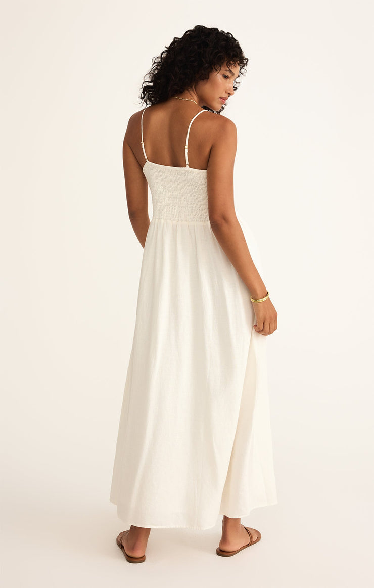 Dresses Bayside Linen Maxi Dress White