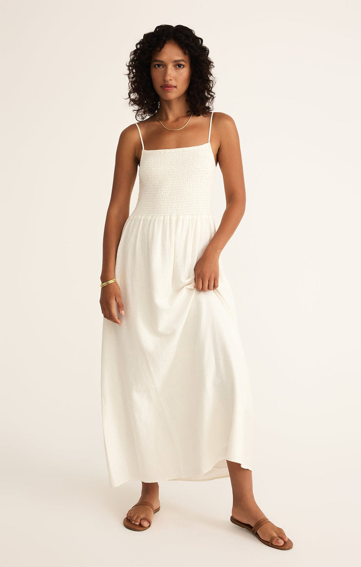 Dresses Bayside Linen Maxi Dress White