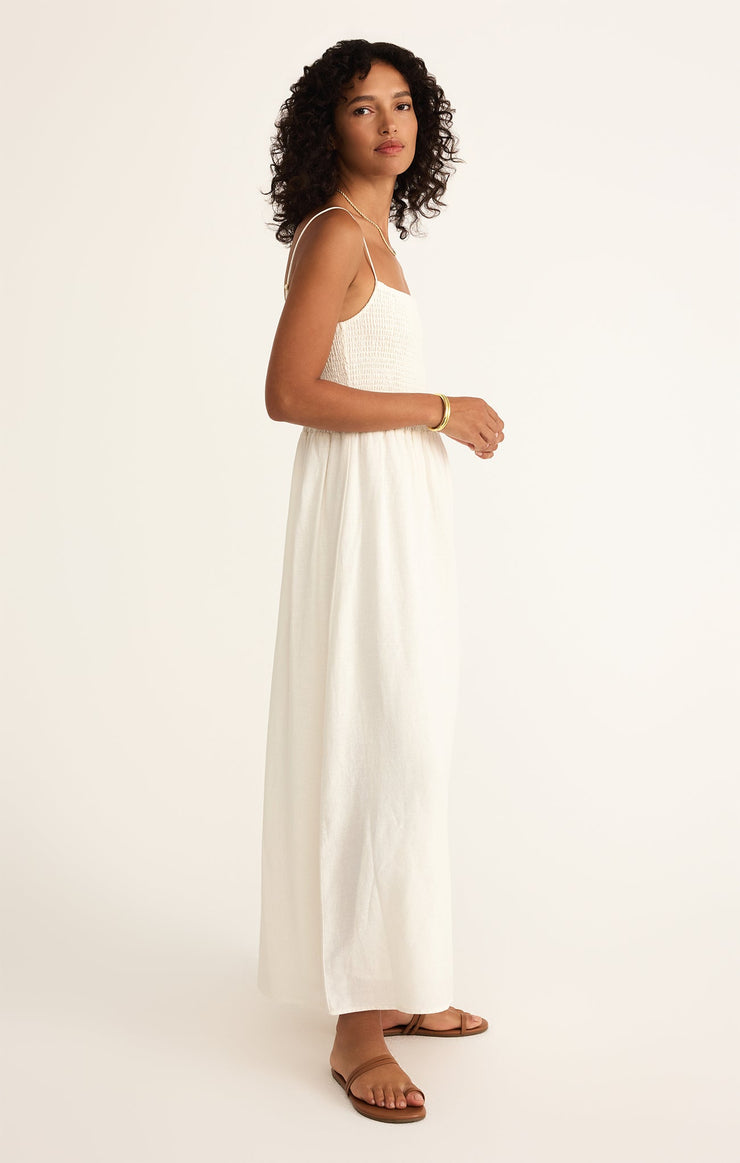 Dresses Bayside Linen Maxi Dress White