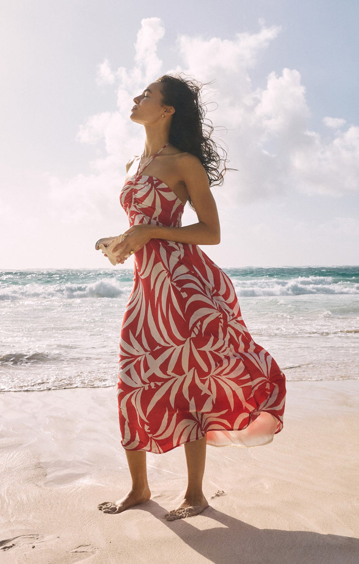 Dresses Elodi Palm Floral Midi Dress Elodi Palm Floral Midi Dress