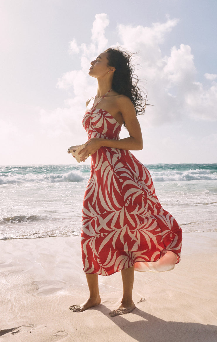 Dresses Elodi Palm Floral Midi Dress Elodi Palm Floral Midi Dress