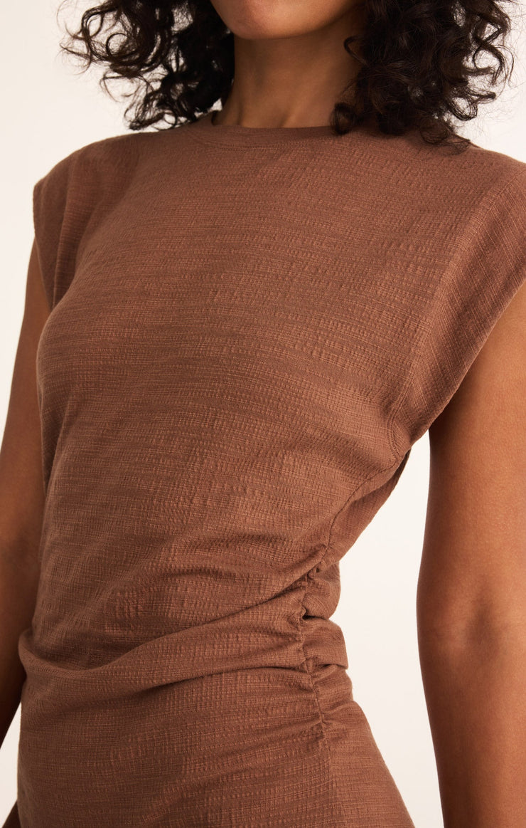 Dresses Camino Textured Mini Dress Teakwood