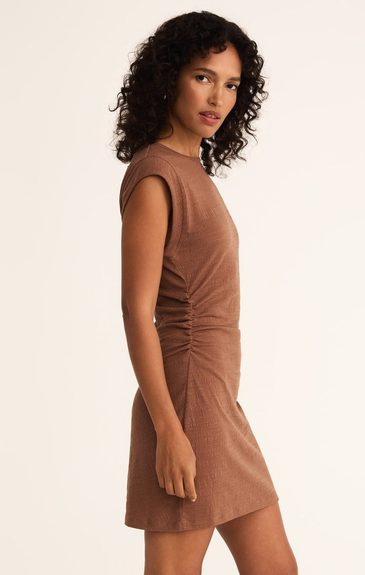 Dresses Camino Textured Mini Dress Teakwood