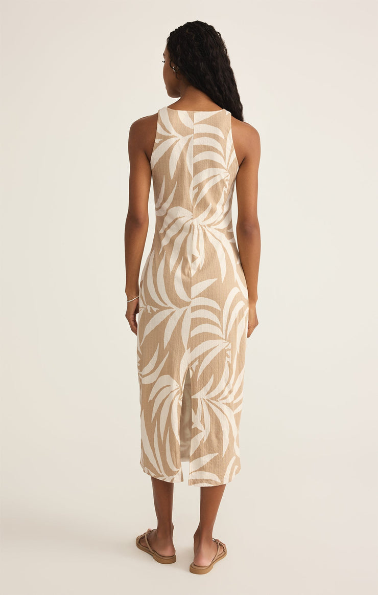 Dresses Adison Palm Midi Dress Santal