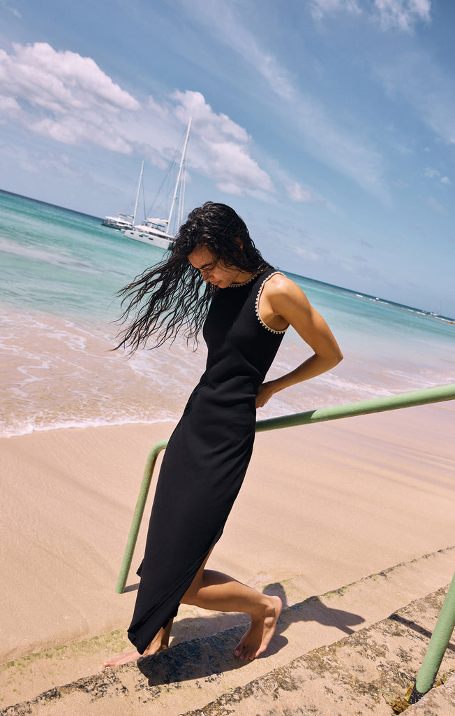 Delamer Whipstitch Rib Midi Dress – Z SUPPLY