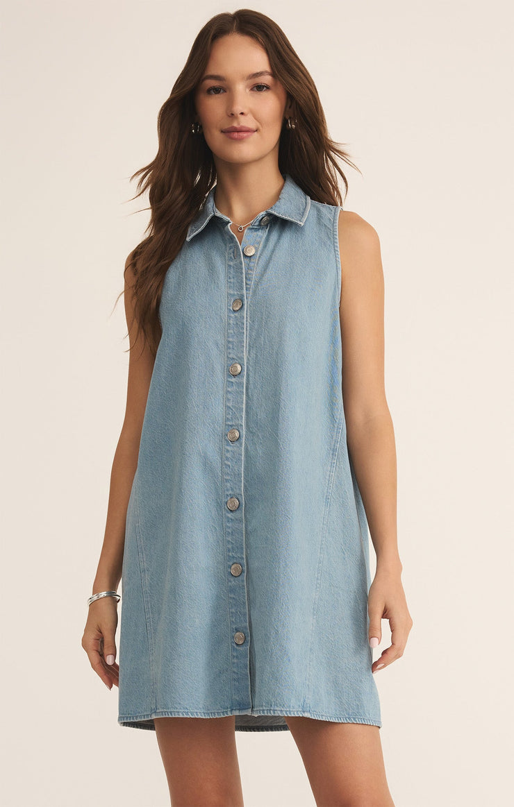 Dresses New Light Denim Mini Dress New Light Denim Mini Dress