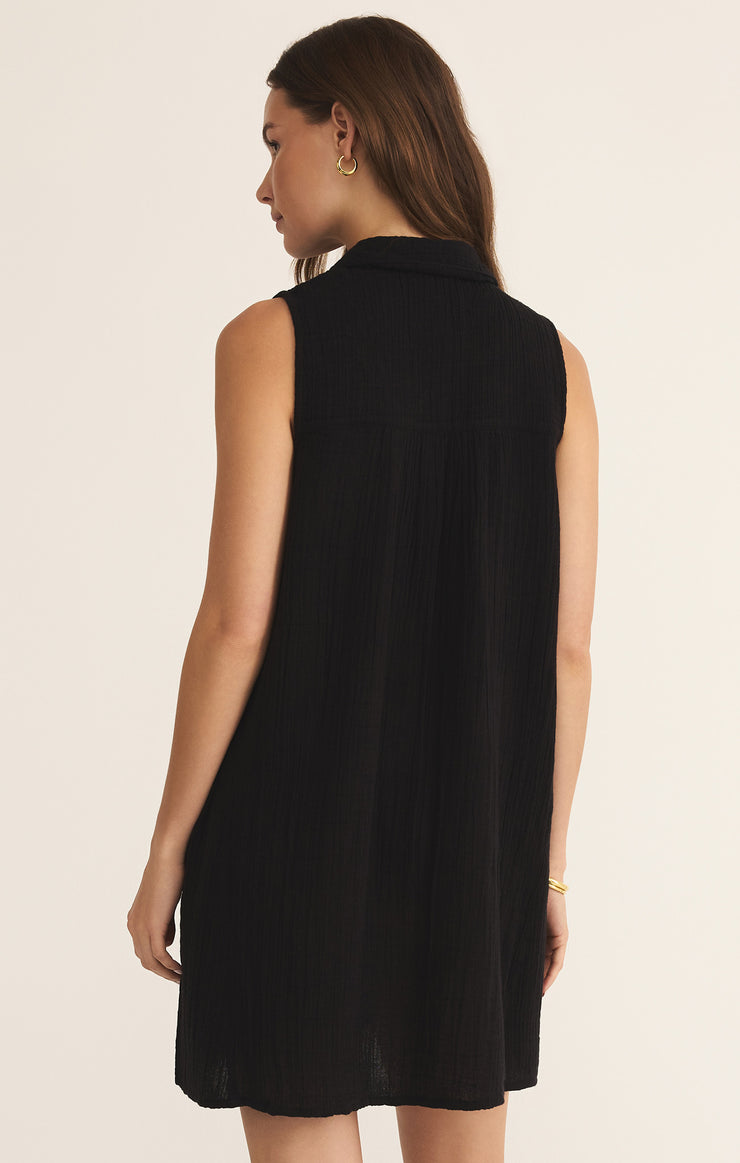 Dresses New Light Gauze Mini Dress Black