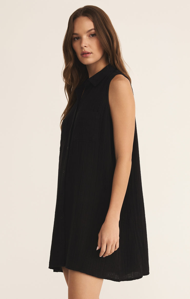Dresses New Light Gauze Mini Dress Black