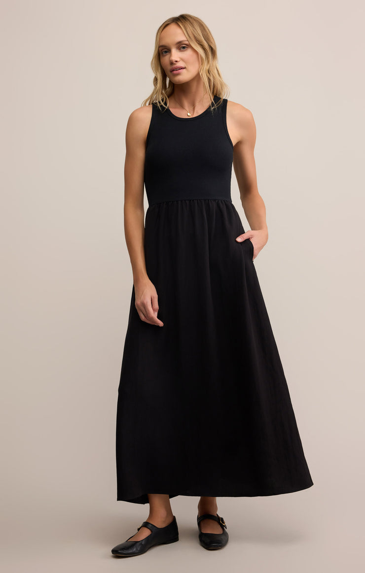 Dresses Charlotte Rib Midi Dress Black