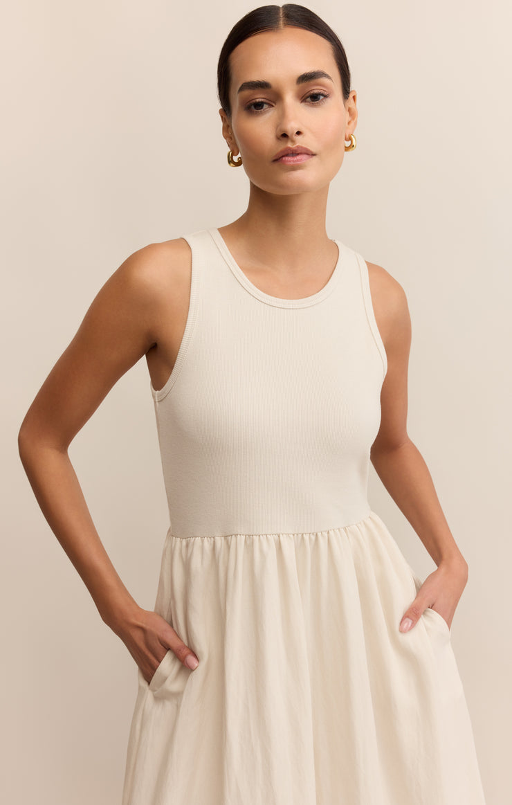 Dresses Charlotte Rib Midi Dress Crystal