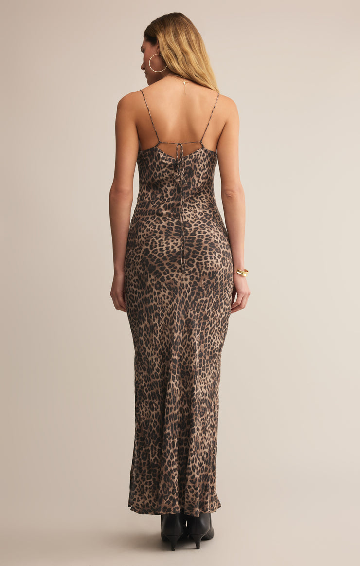 Dresses Cielo Leopard Midi Dress Desert Tan