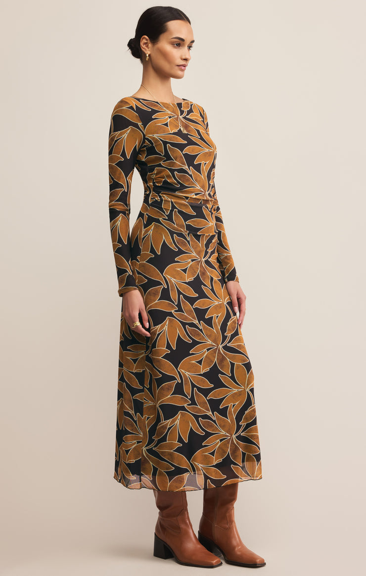 Dresses Spellbound Mesh Floral Maxi Dress Coconut