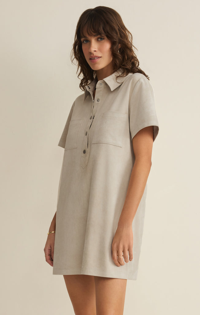 Kellie Faux Suede Mini Dress – Z SUPPLY