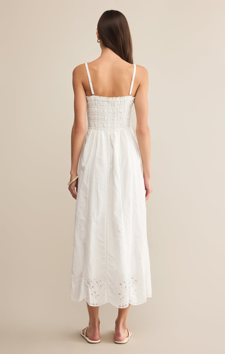 Dresses Dani Embroidered Midi Dress White