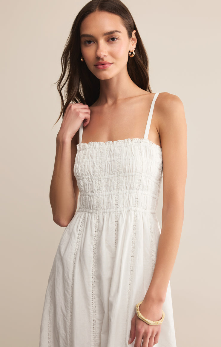 Dresses Dani Embroidered Midi Dress White