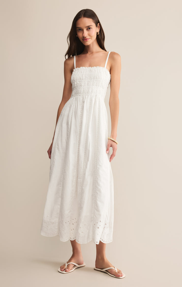 Dresses Dani Embroidered Midi Dress White