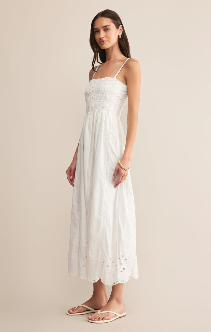 Dresses Dani Embroidered Midi Dress White