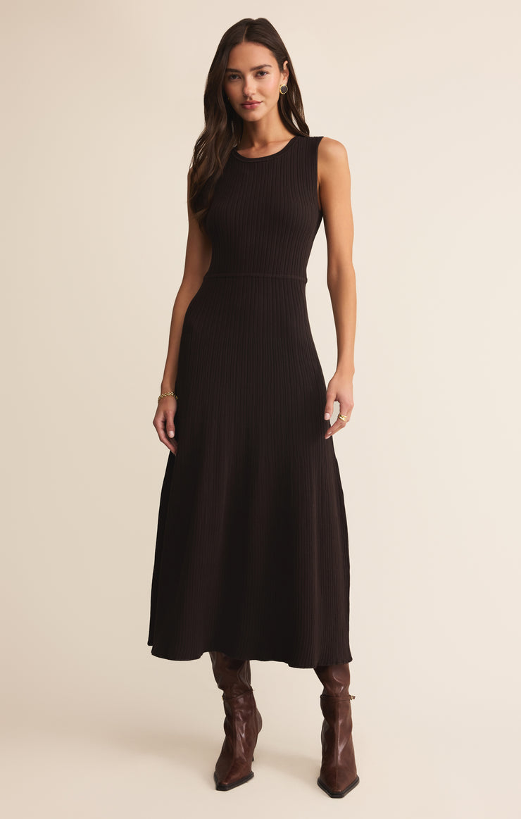 Dresses Elba Midi Ribbed Sweater Dress Java
