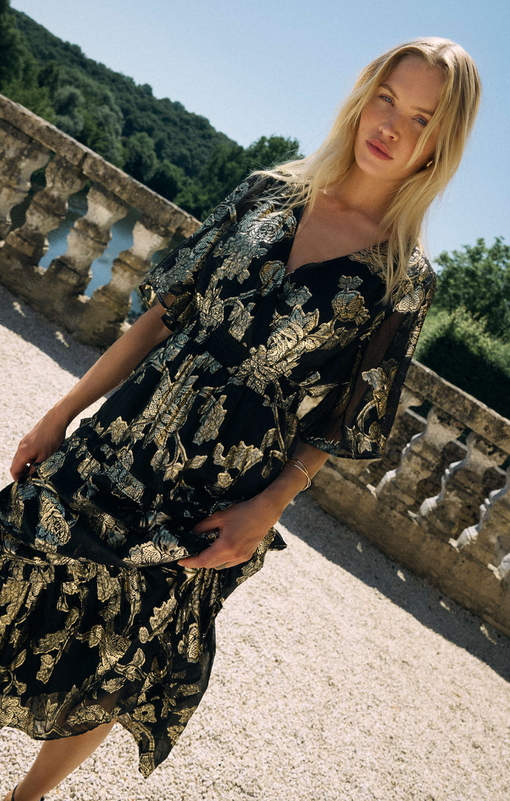 Dresses Kiera Jacquard Maxi Dress Black
