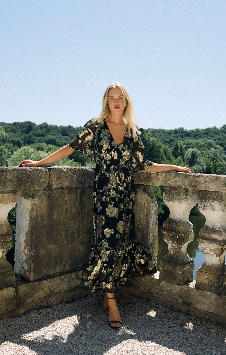 Dresses Kiera Jacquard Maxi Dress Black