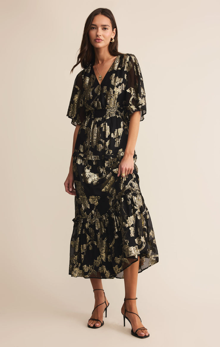 Dresses Kiera Jacquard Maxi Dress Black