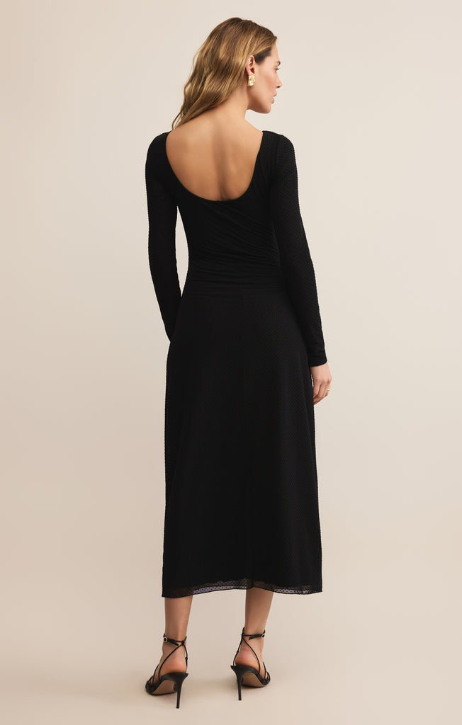 knee length dresses for ladies Z Supply: Goodwin Stripe Midi Dress - Iced Coffee main image 0