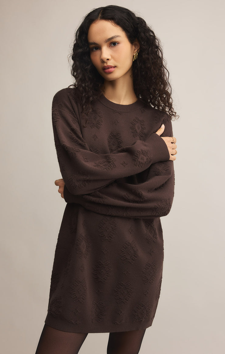 Dresses Amina Jacquard Sweater Dress Amina Jacquard Sweater Dress