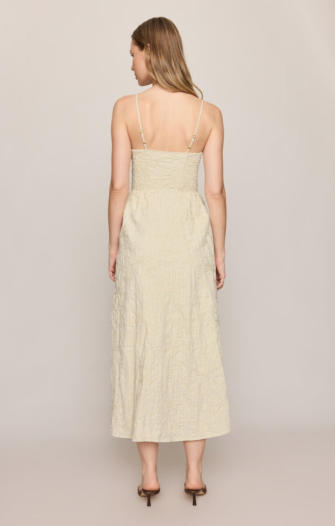 ae lace midi dress Z Supply Angel Eyes Textured Midi Dress Champagne / Large
