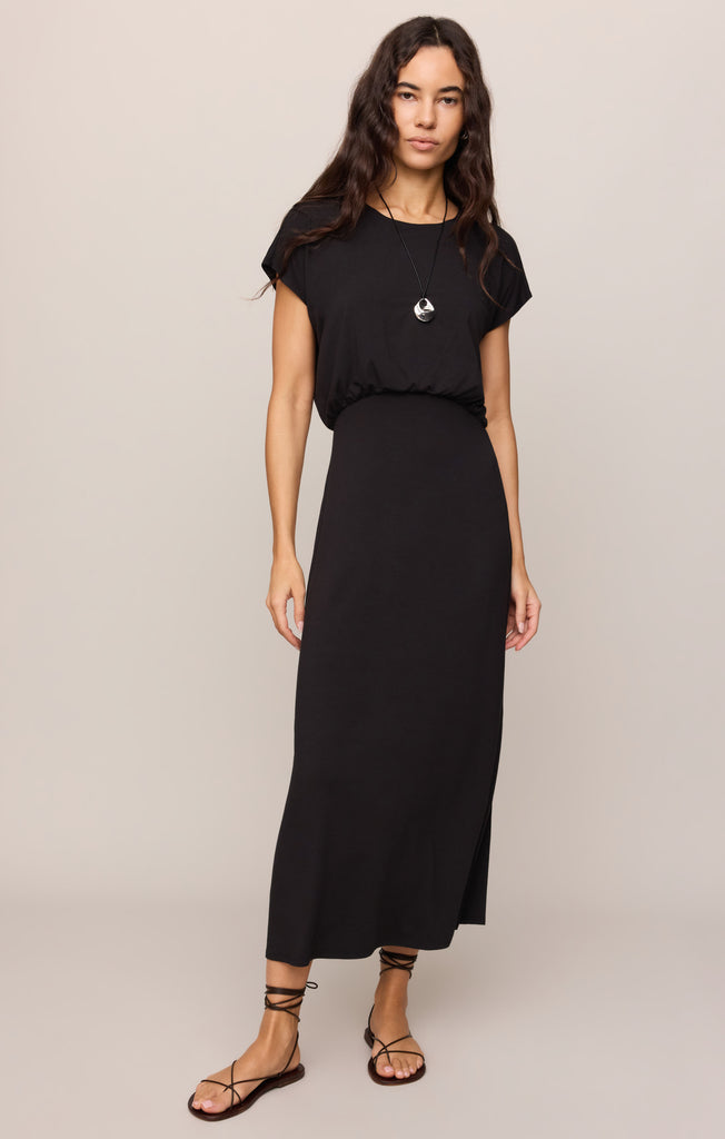 Z Supply Anika Jersey Midi Dress Black / XS