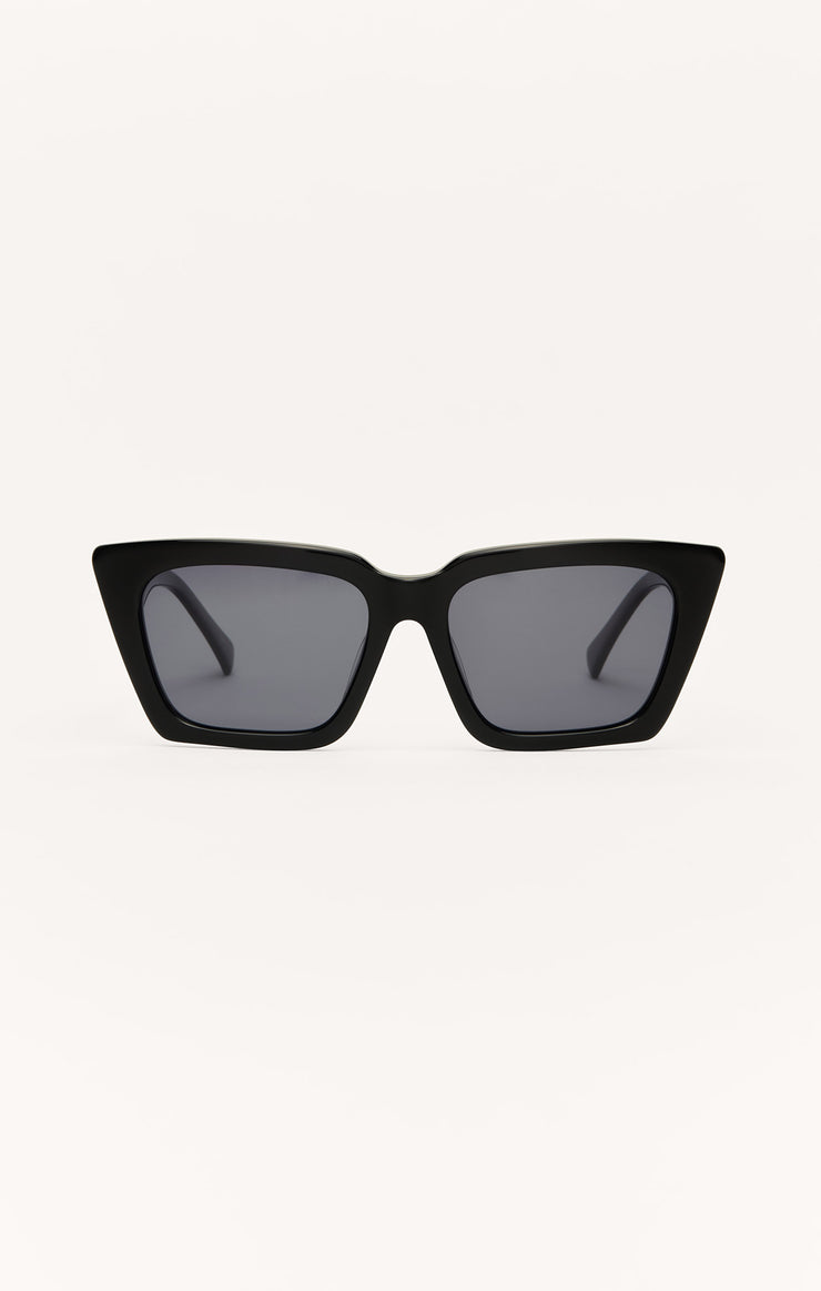 Accessories - Sunglasses Feel Good Polarized Sunglasses Polished Black - Grey