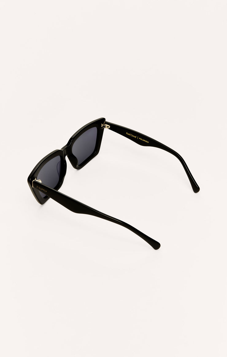 Accessories - Sunglasses Feel Good Polarized Sunglasses Polished Black - Grey