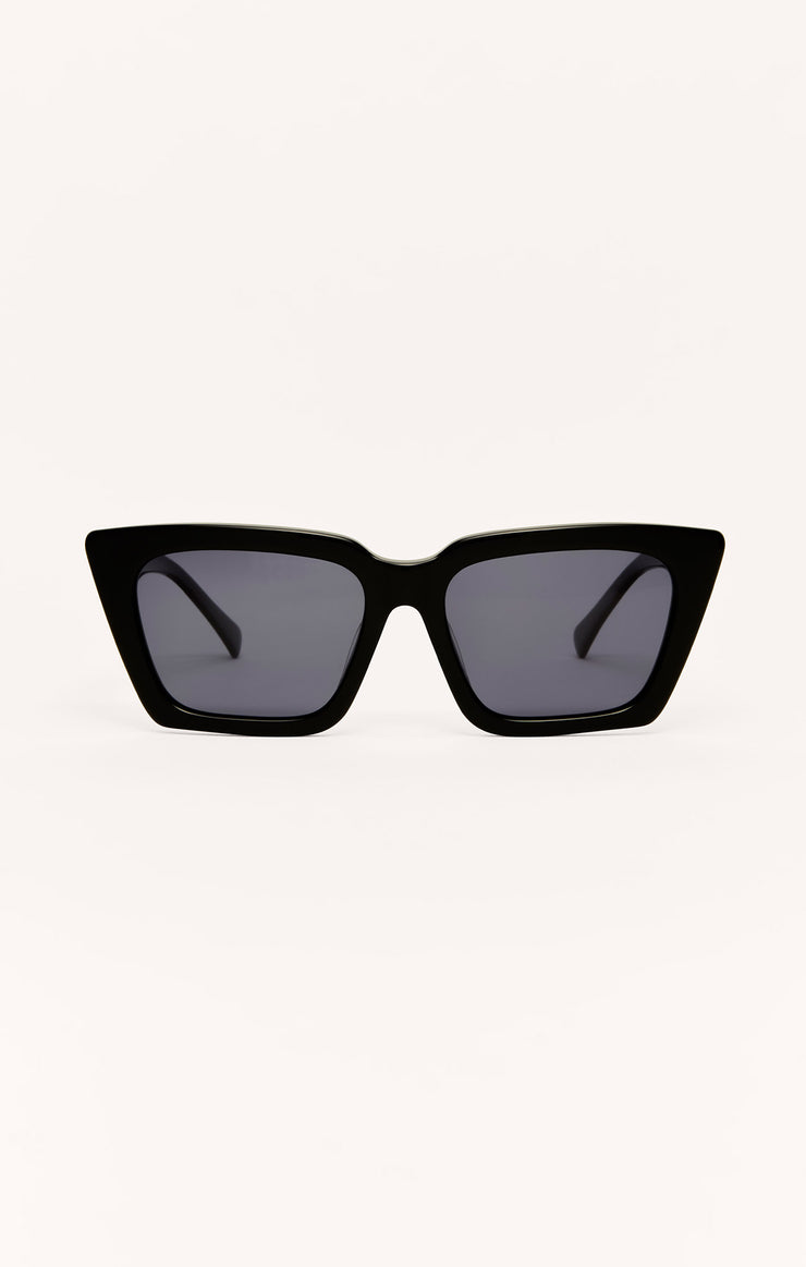 Accessories - Sunglasses Feel Good Polarized Sunglasses Polished Black - Grey