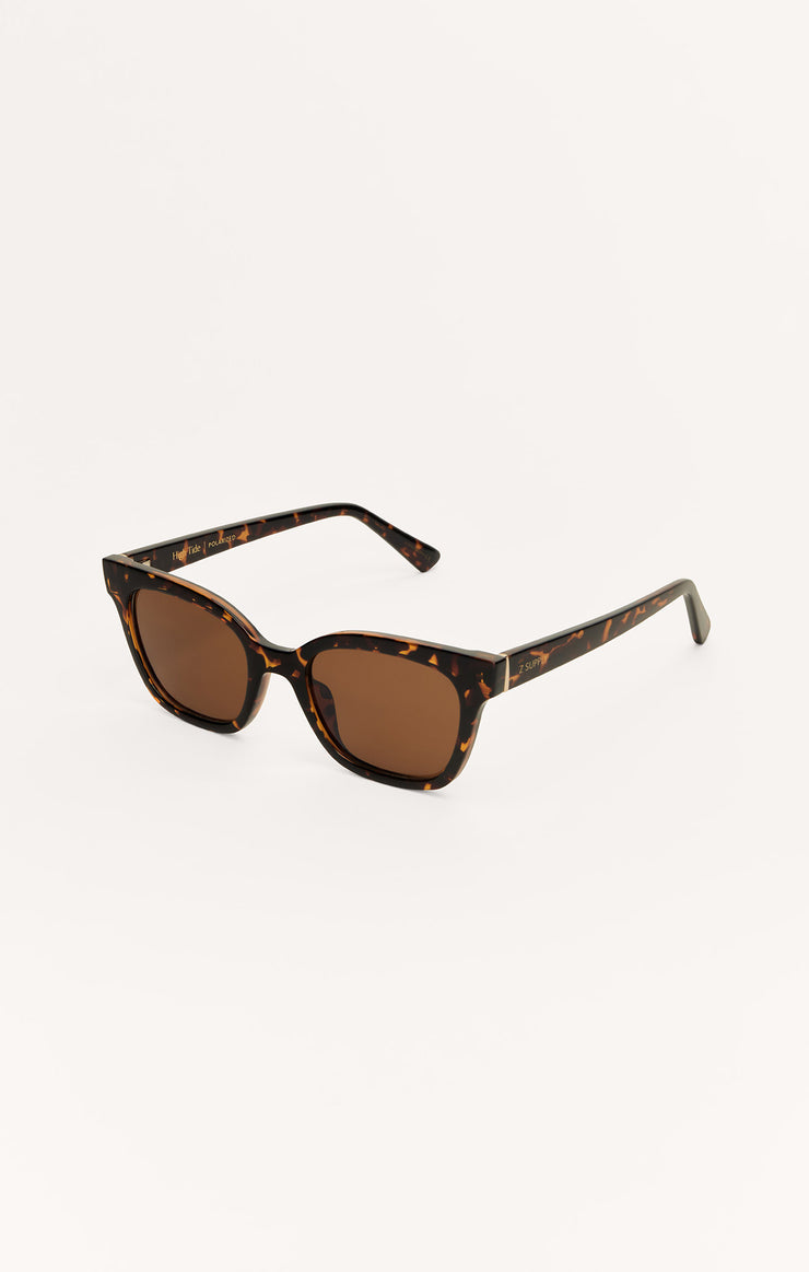 Accessories - Sunglasses High Tide Polarized Sunglasses Brown Tortoise - Brown