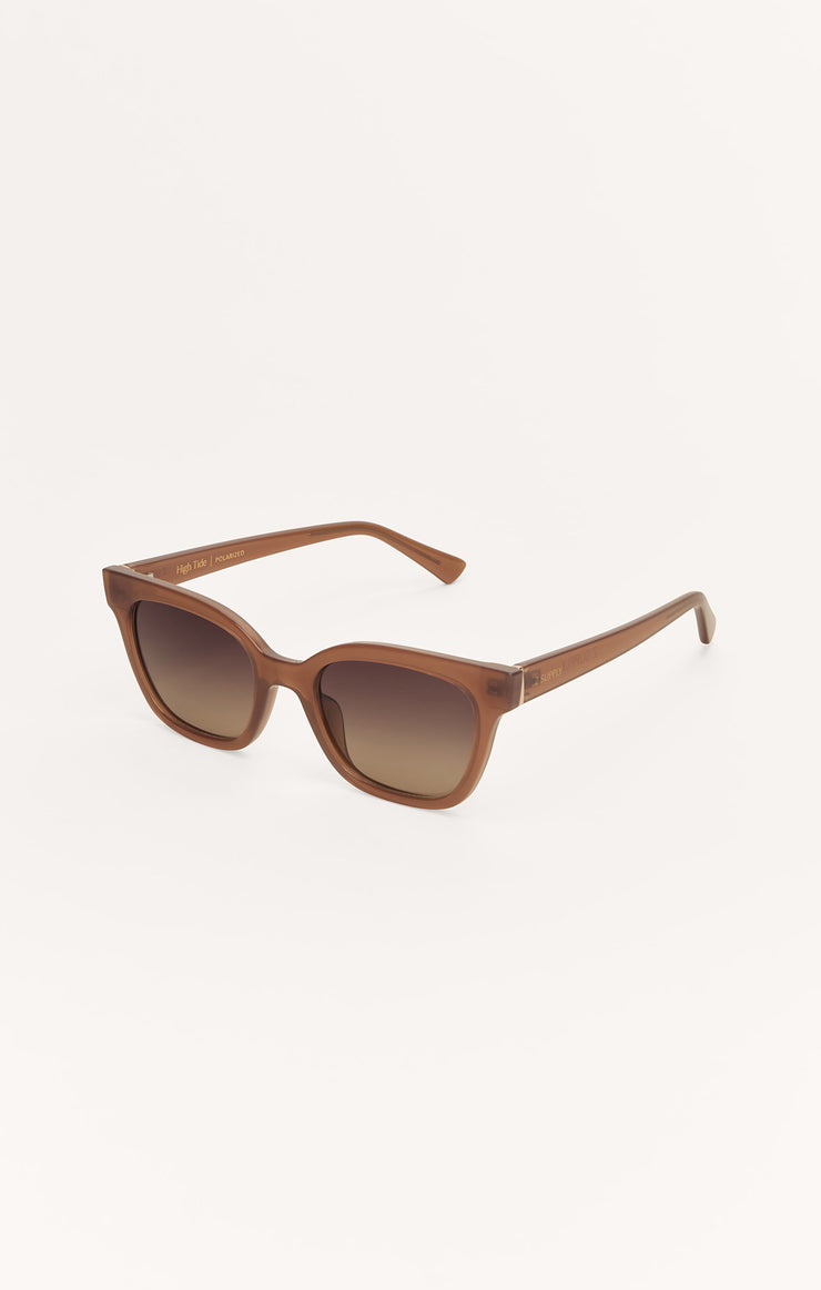 Accessories - Sunglasses High Tide Polarized Sunglasses Taupe - Gradient