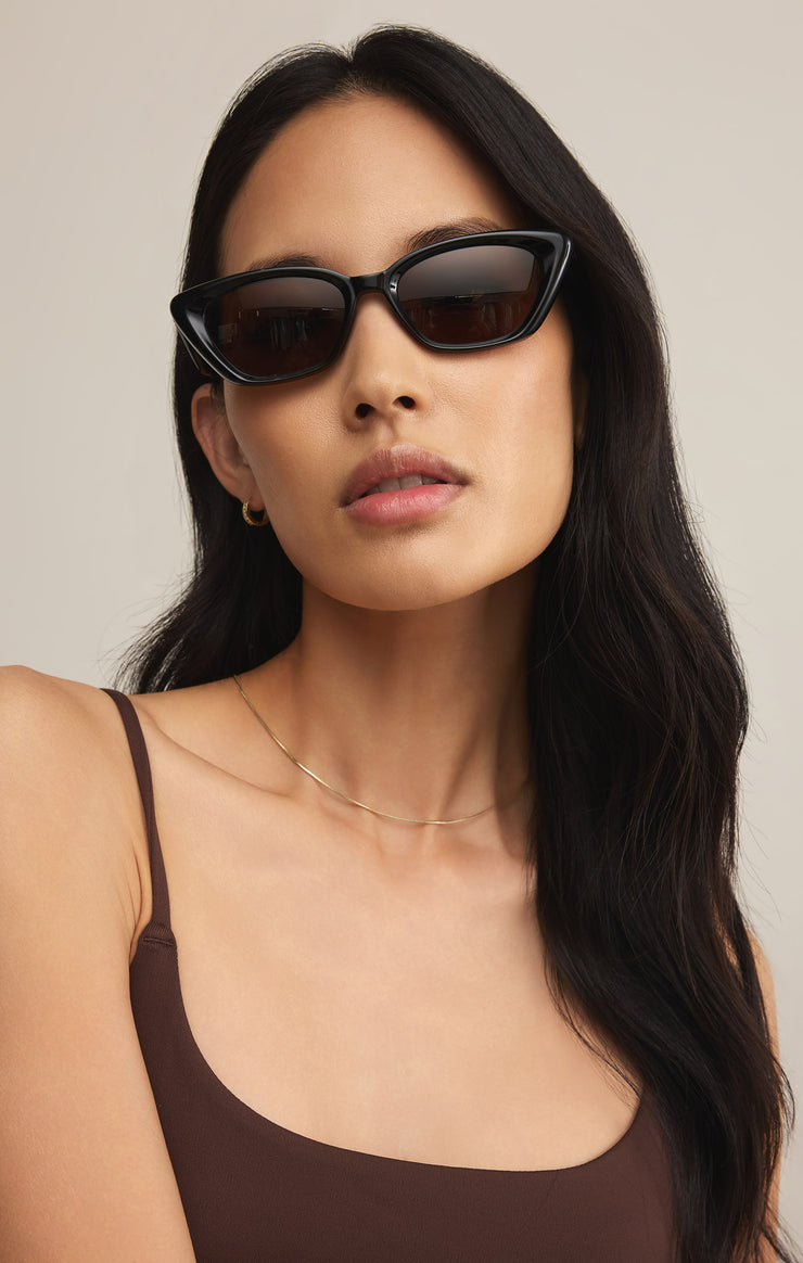 Accessories - Sunglasses Staycation Polarized Sunglasses Polished Black - Brown