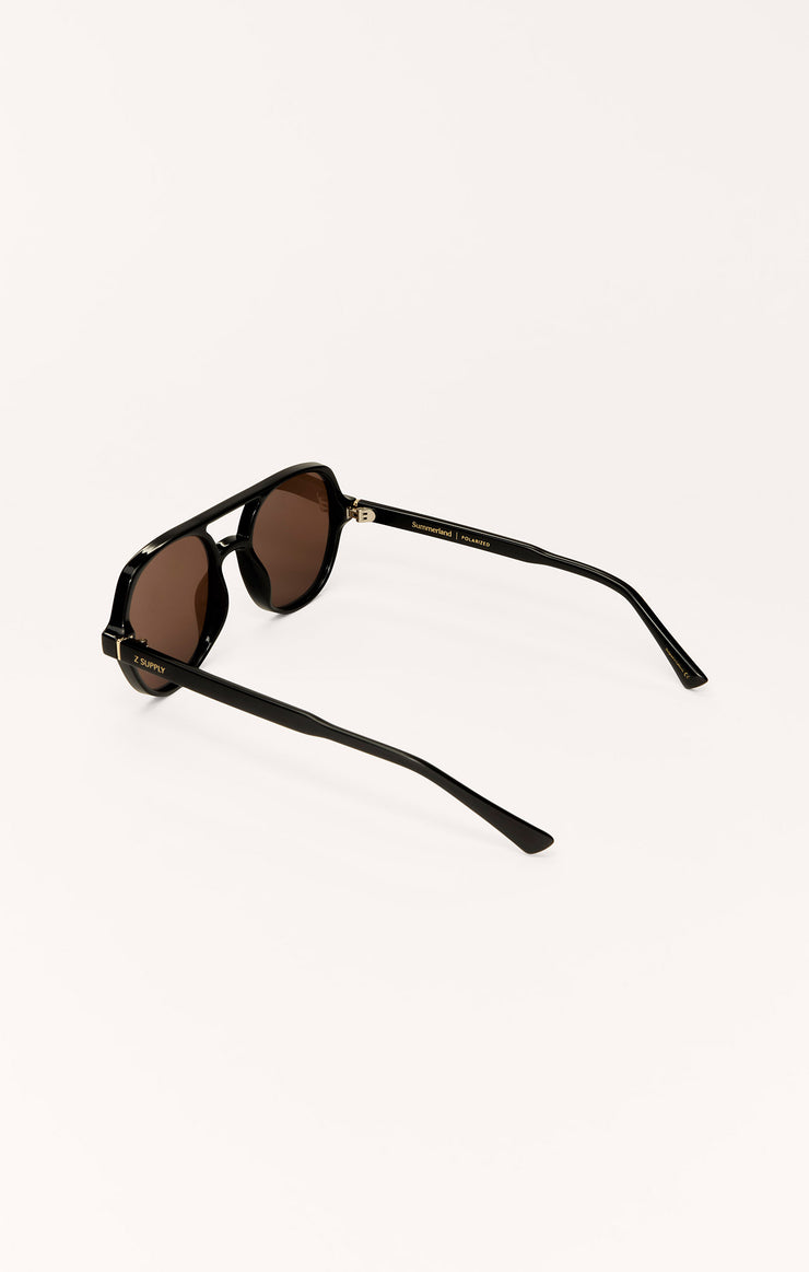 Accessories - Sunglasses Summerland Polarized Sunglasses Polished Black - Brown