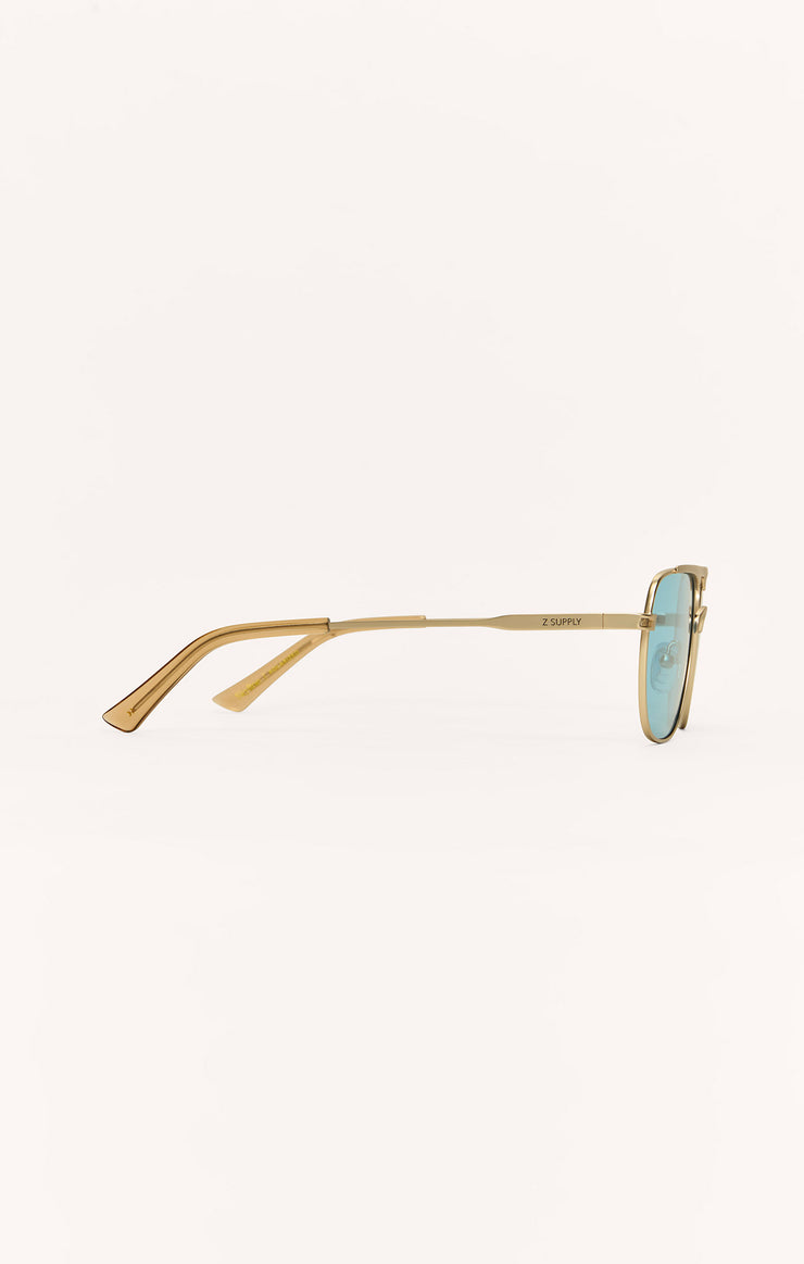 Accessories - Sunglasses Skyline Polarized Sunglasses Gold - Light Blue