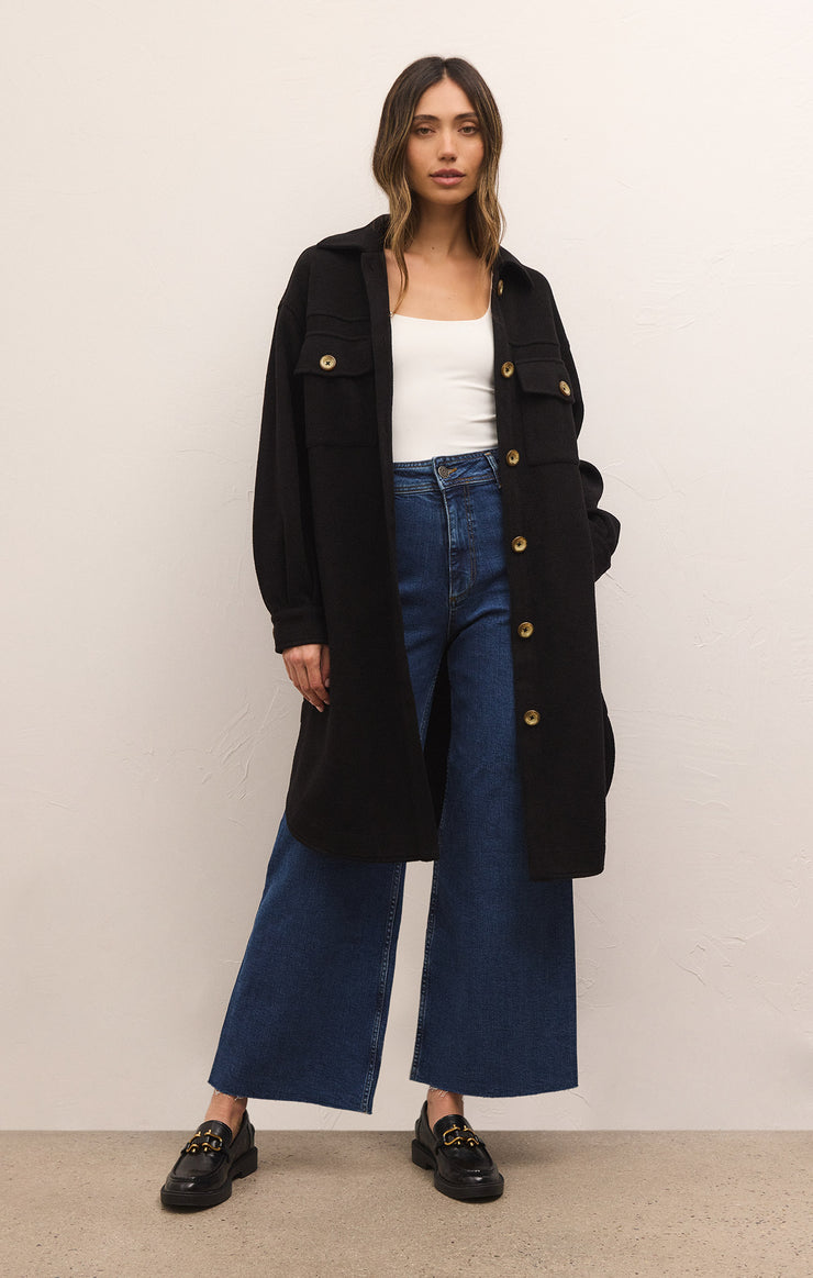 Jackets Sonoma Long Shirt Jacket Black