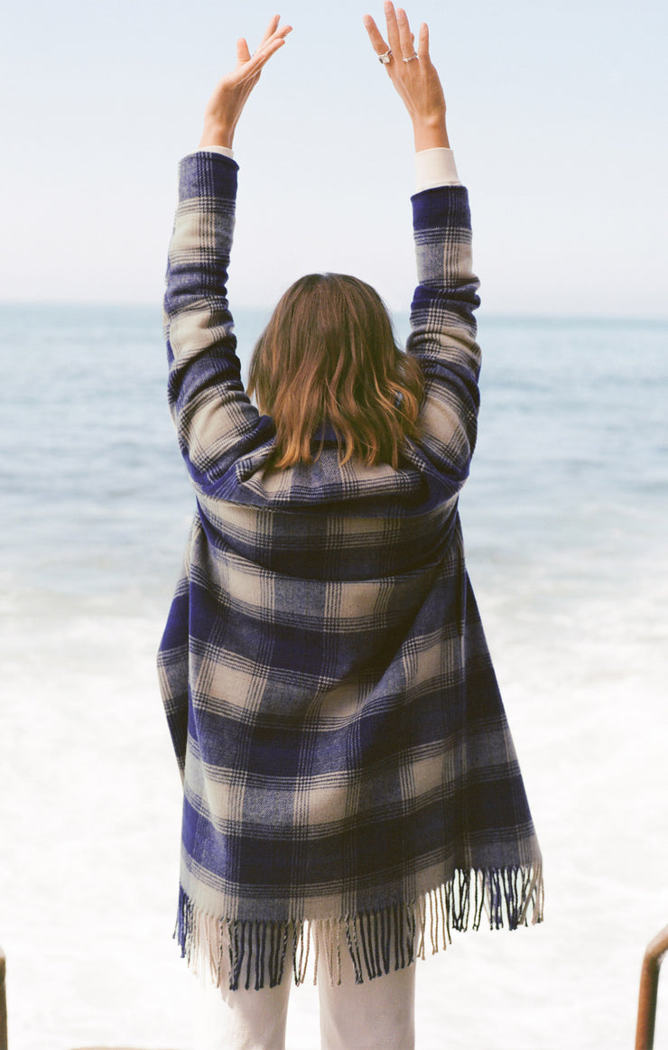 Jackets Ynez Fringed Plaid Coat Ynez Fringed Plaid Coat