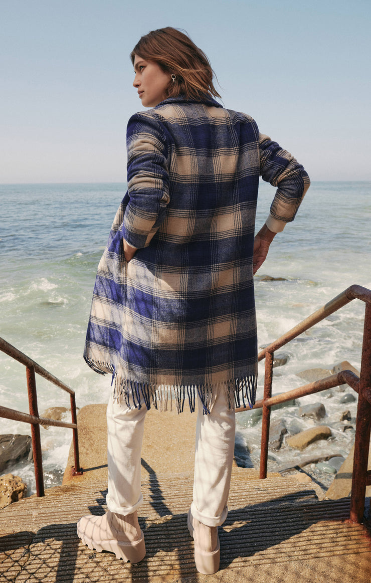 Jackets Ynez Fringed Plaid Coat Ynez Fringed Plaid Coat