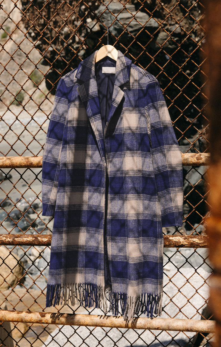 Jackets Ynez Fringed Plaid Coat Ynez Fringed Plaid Coat