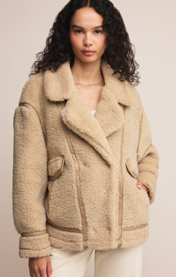 Jackets Ari Sherpa Jacket Fossil