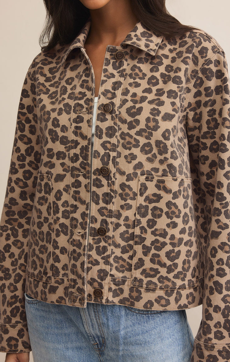 Jackets Bel Air Leopard Denim Jacket Bel Air Leopard Denim Jacket
